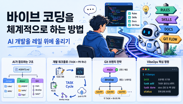 바이브 코딩을 체계적으로 하는 방법: AI 개발을 레일 위에 올리기