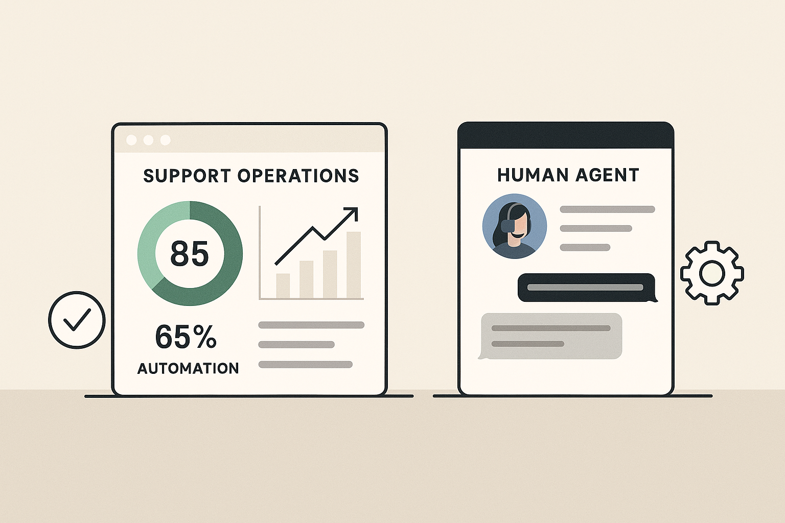 Support automation and service quality comparison